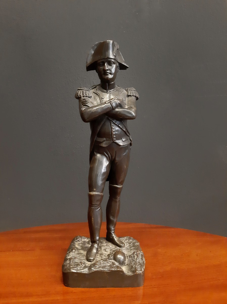 Napoléon, bronze patiné, hauteur 23,5 cm