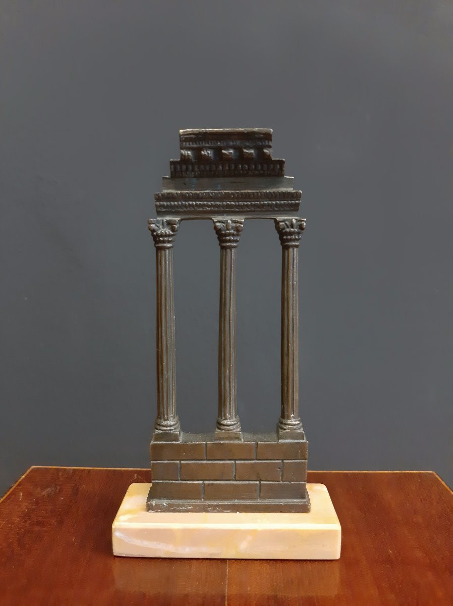 Marquette Of The Temple Of Castor And Pollux , Grand Tour-photo-2