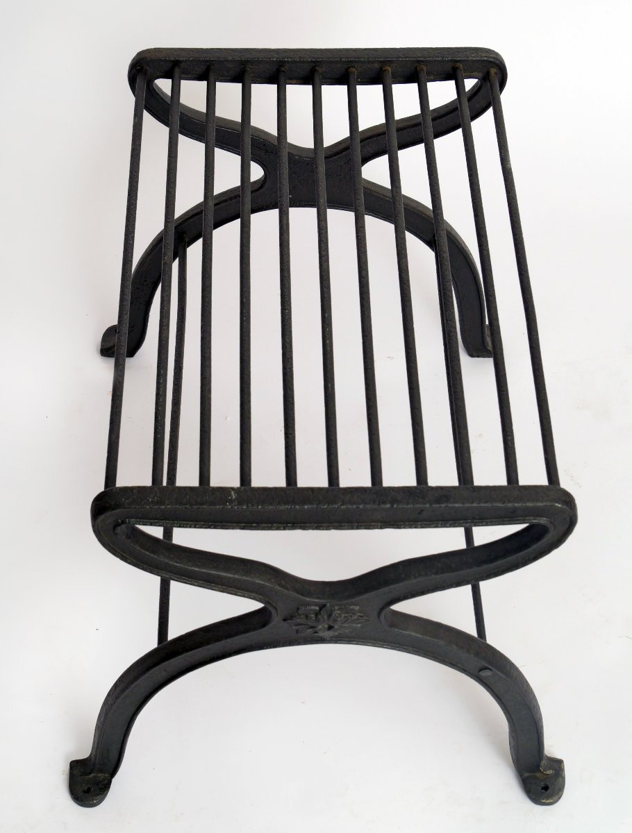 Iron Stool After A Design By Karl Friedrich Schinkel, Berlin, Circa 1830-photo-4