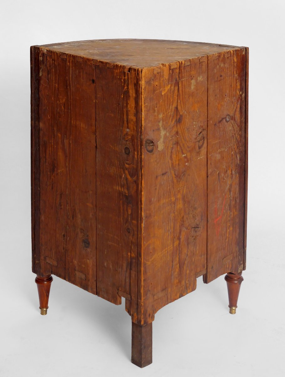 Pair Of Corner Cabinets With Marble Tops-photo-1