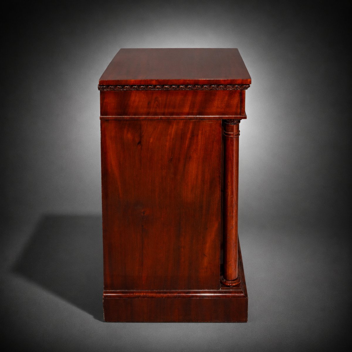Pair Of Pillar Cabinets, Curved Door With Flanking Columns And Head Drawer, 1810-photo-1