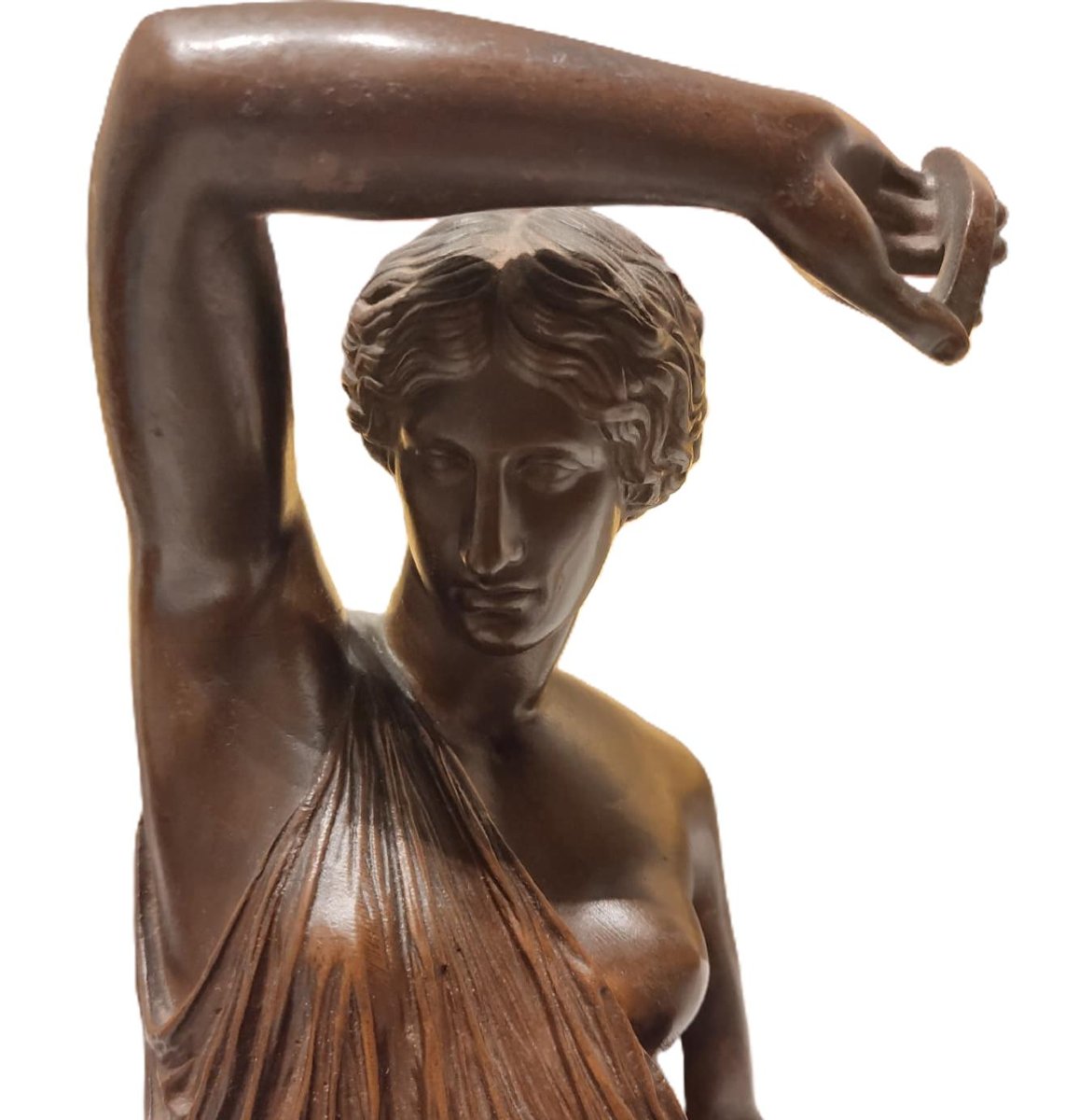 French Bronze Sculpture "wounded Amazon", Early 19th Century-photo-4