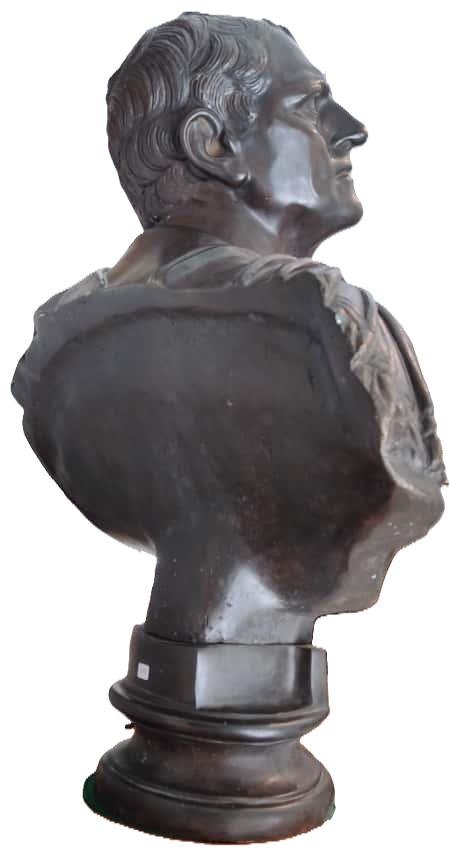 Buste d'Arato, général spartiate, Bronze, Italie, XIXe siècle-photo-2