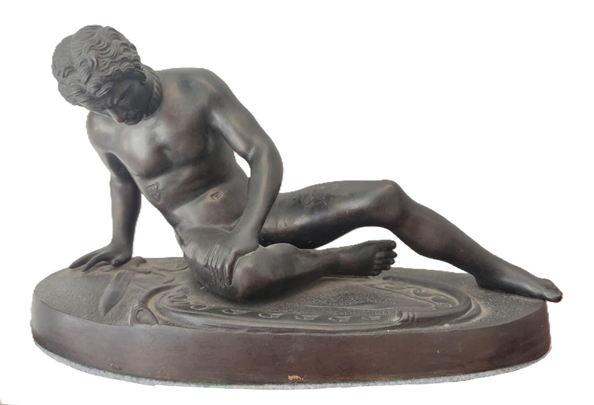 Sculpture française en bronze du XIXe siècle, Gladiateur Mourant