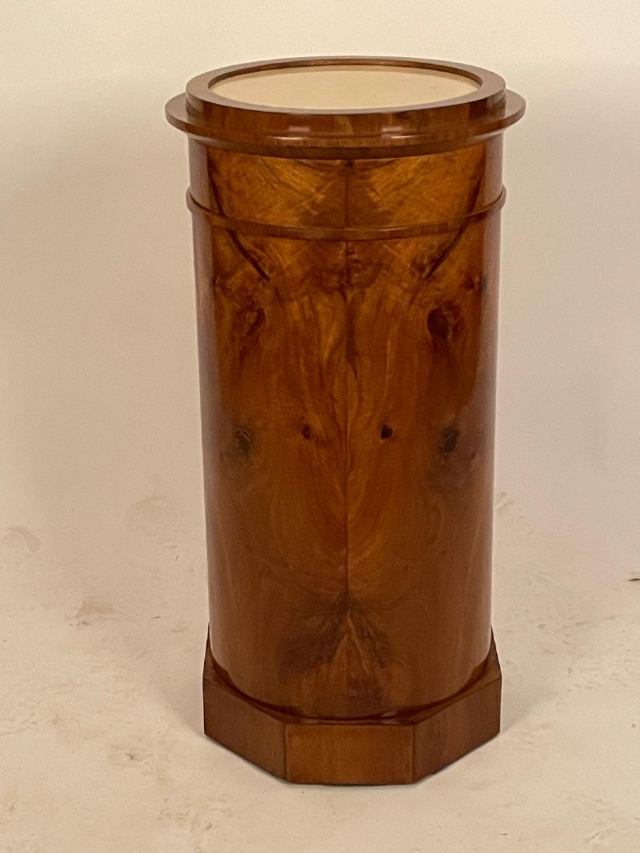 Somno / Armoire en forme de colonne, noyer, Biedermeier, XIXe siècle-photo-3