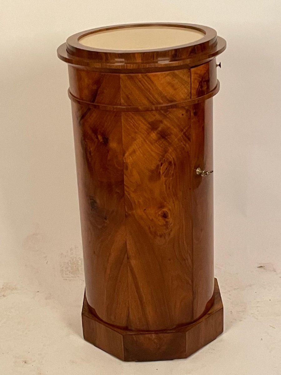 Somno / Armoire en forme de colonne, noyer, Biedermeier, XIXe siècle-photo-3