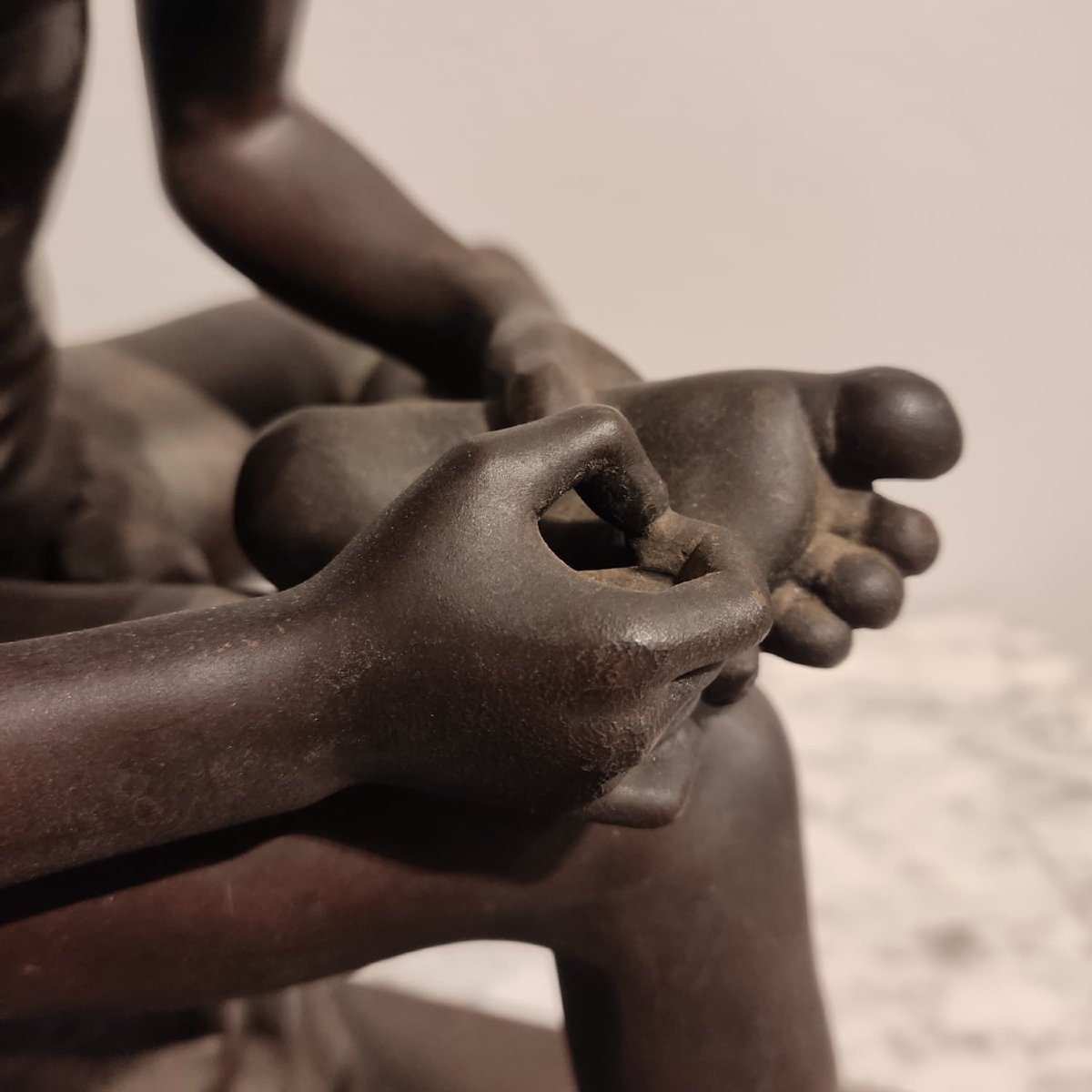 XIXe siècle Bronze, Réplique du Spinario conservé aux Musées du Capitole à Rome, France-photo-4