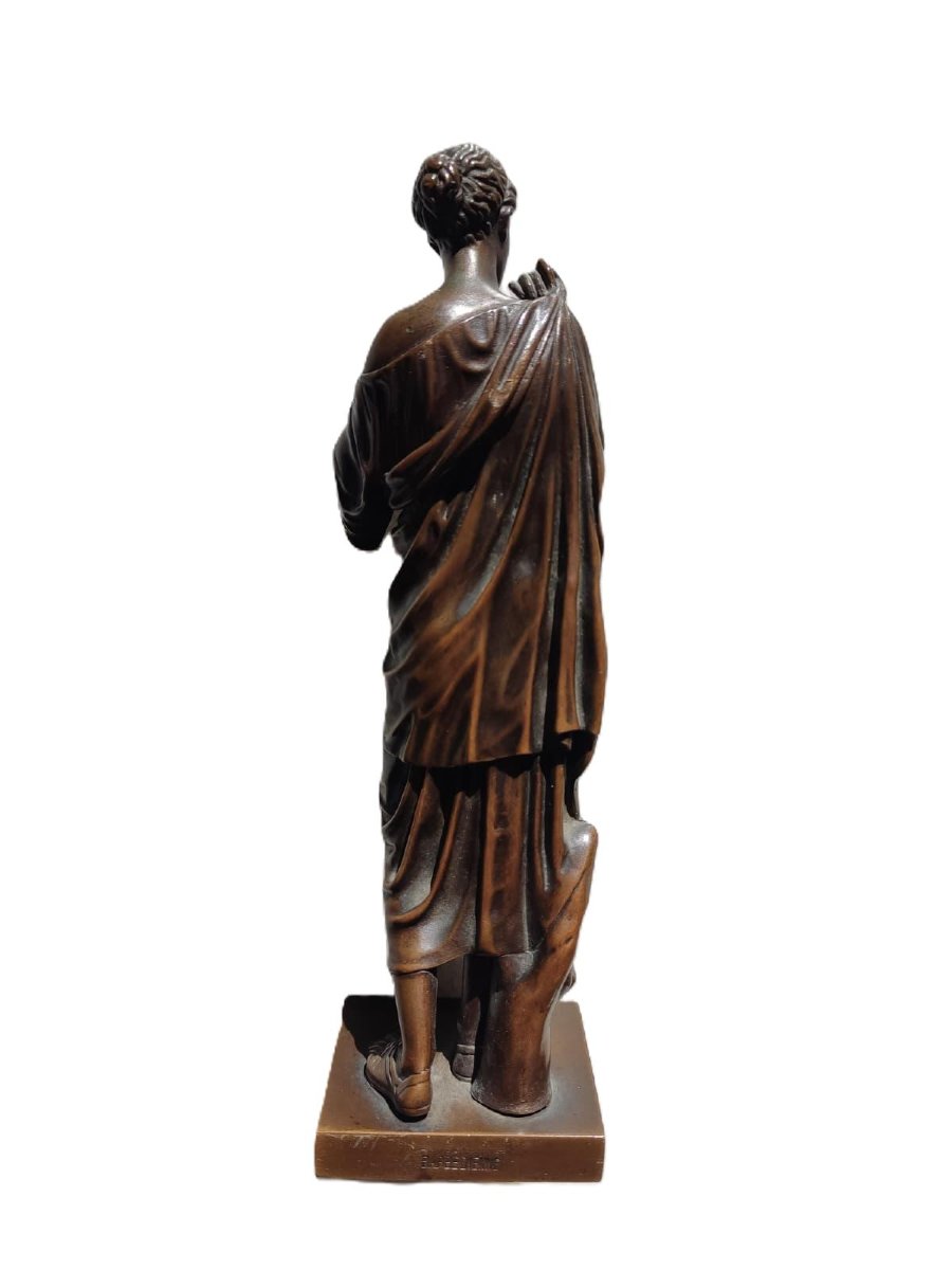 Diane de Gabii, XIXe siècle Bronze, Reproduction classique de la fonderie F. Barbedienne-photo-3