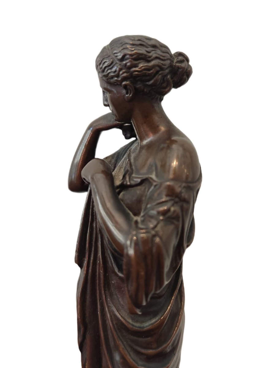 Diane de Gabii, XIXe siècle Bronze, Reproduction classique de la fonderie F. Barbedienne-photo-2