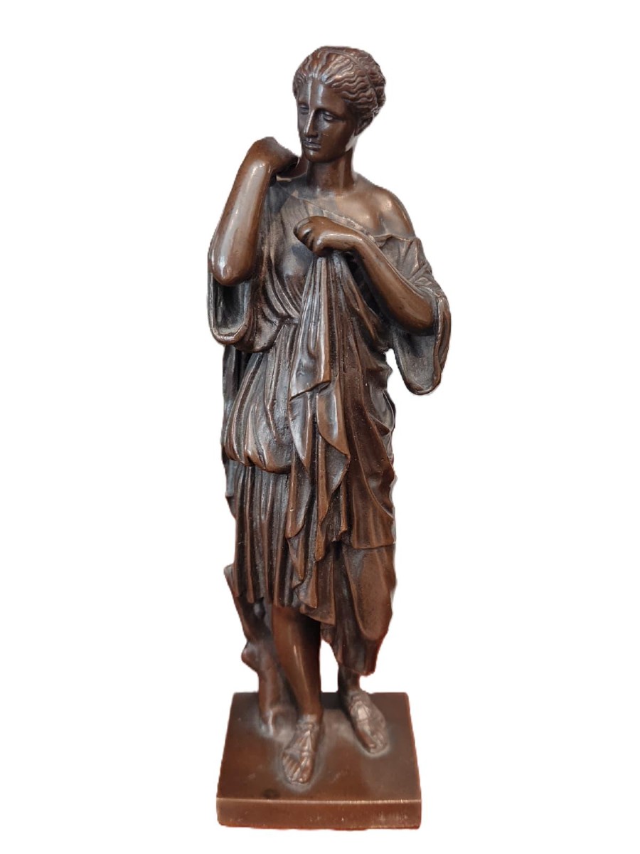 Diane de Gabii, XIXe siècle Bronze, Reproduction classique de la fonderie F. Barbedienne