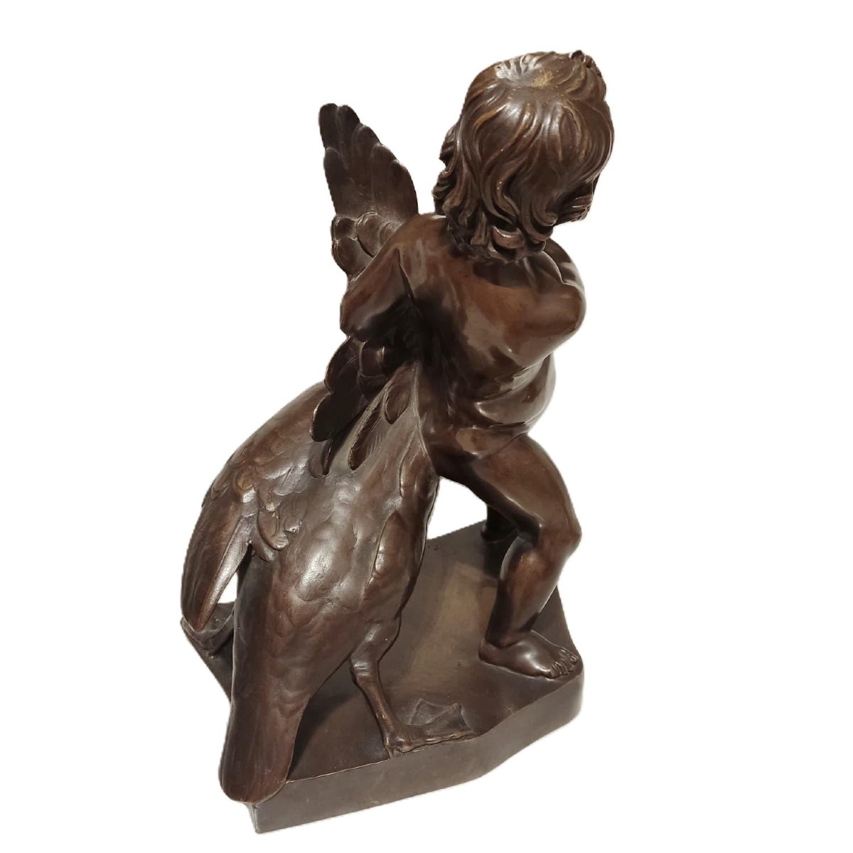 Hercule et l'oie, Bronze du XIXe siècle, Fonderie Barbedienne-photo-2