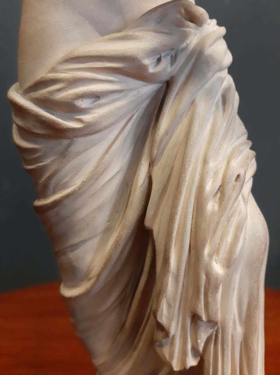 Aphrodite à la perle, Terre cuite, d'après la « Vénus de Capoue » Italie, XIXe siècle-photo-4