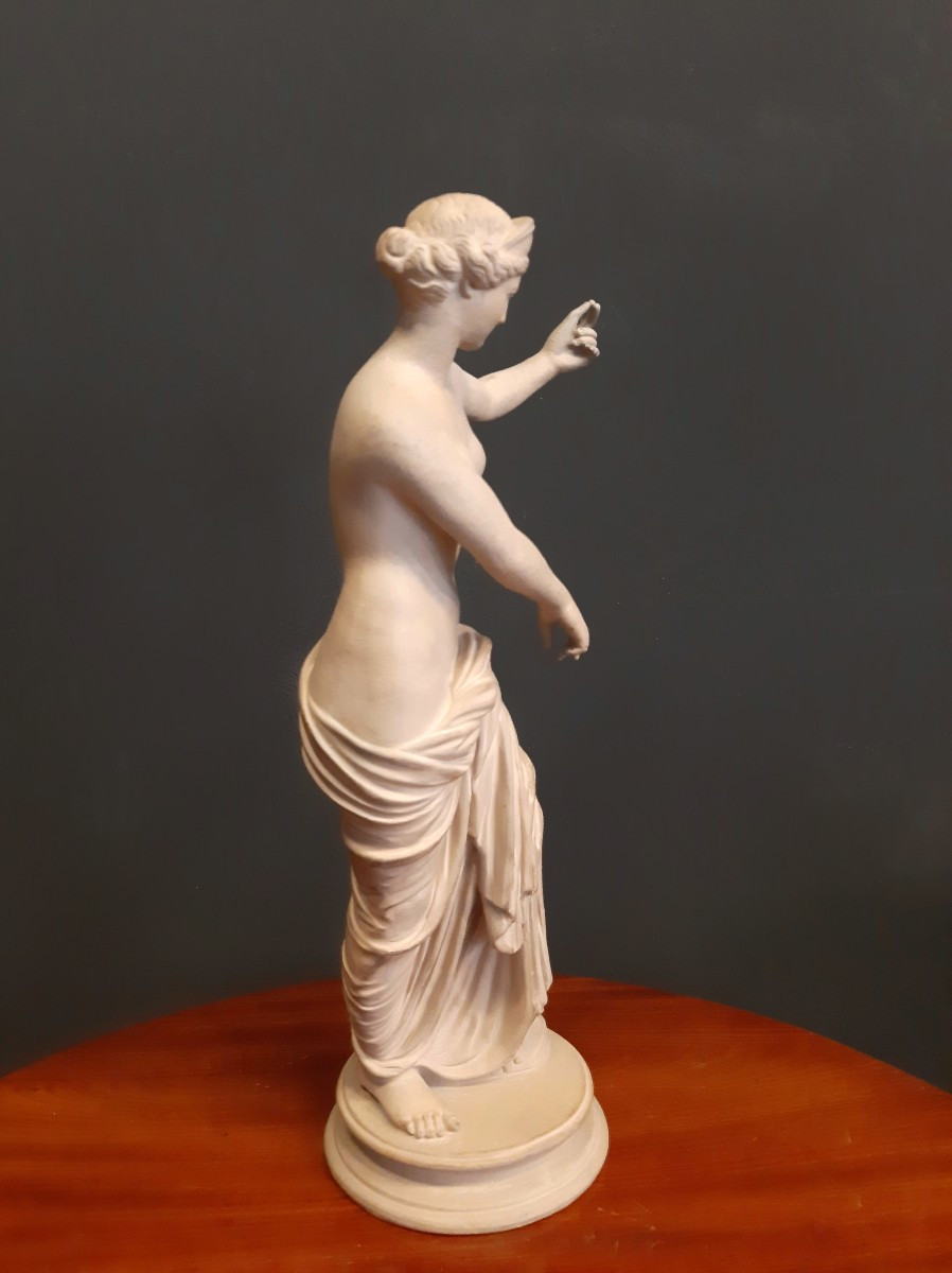 Aphrodite à la perle, Terre cuite, d'après la « Vénus de Capoue » Italie, XIXe siècle-photo-1