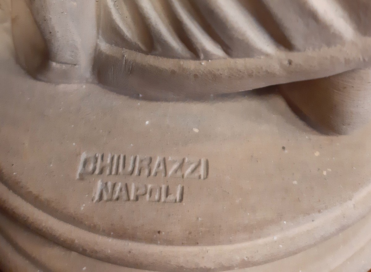 Aphrodite à la perle, Terre cuite, d'après la « Vénus de Capoue » Italie, XIXe siècle-photo-2