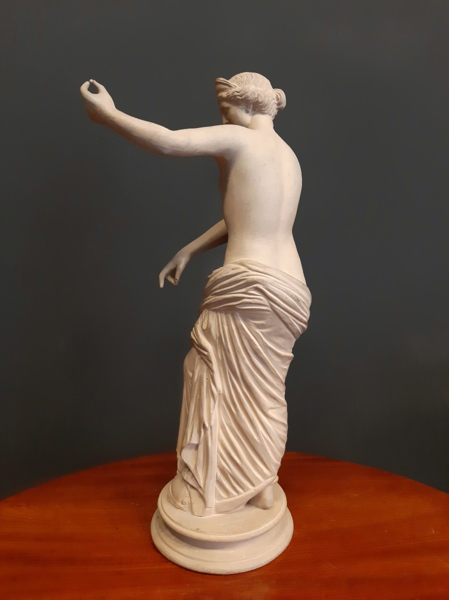 Aphrodite à la perle, Terre cuite, d'après la « Vénus de Capoue » Italie, XIXe siècle-photo-3