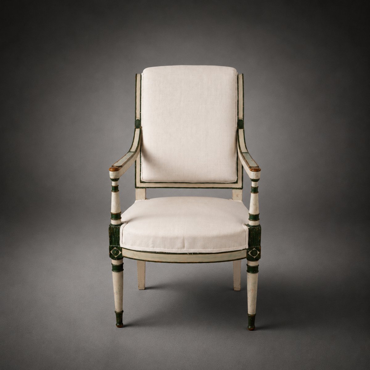 Pair Of 18th Century French Consulat Chairs-photo-2