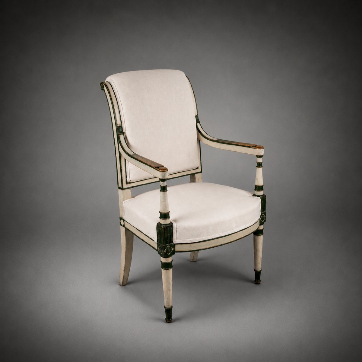 Pair Of 18th Century French Consulat Chairs-photo-3