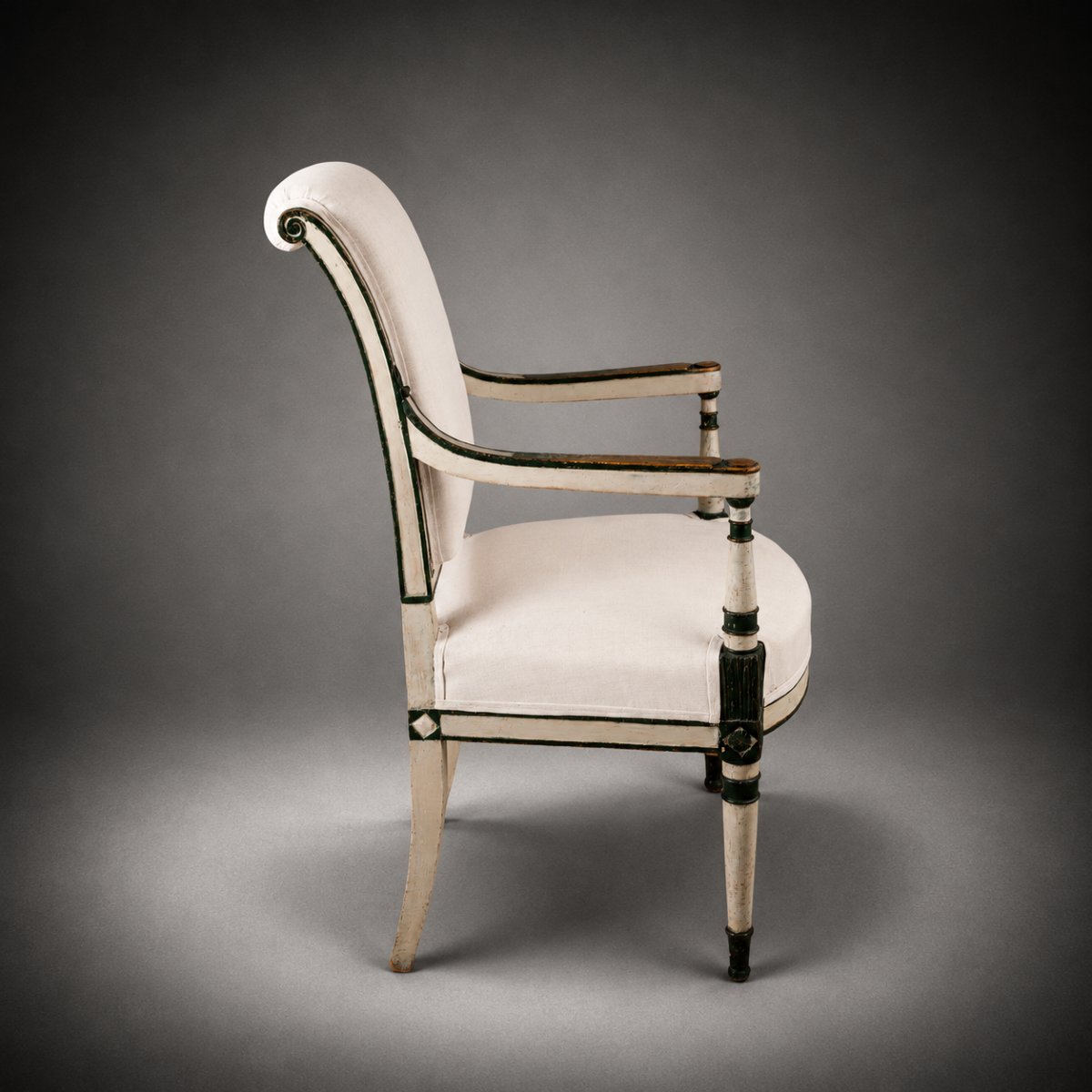 Pair Of 18th Century French Consulat Chairs-photo-4