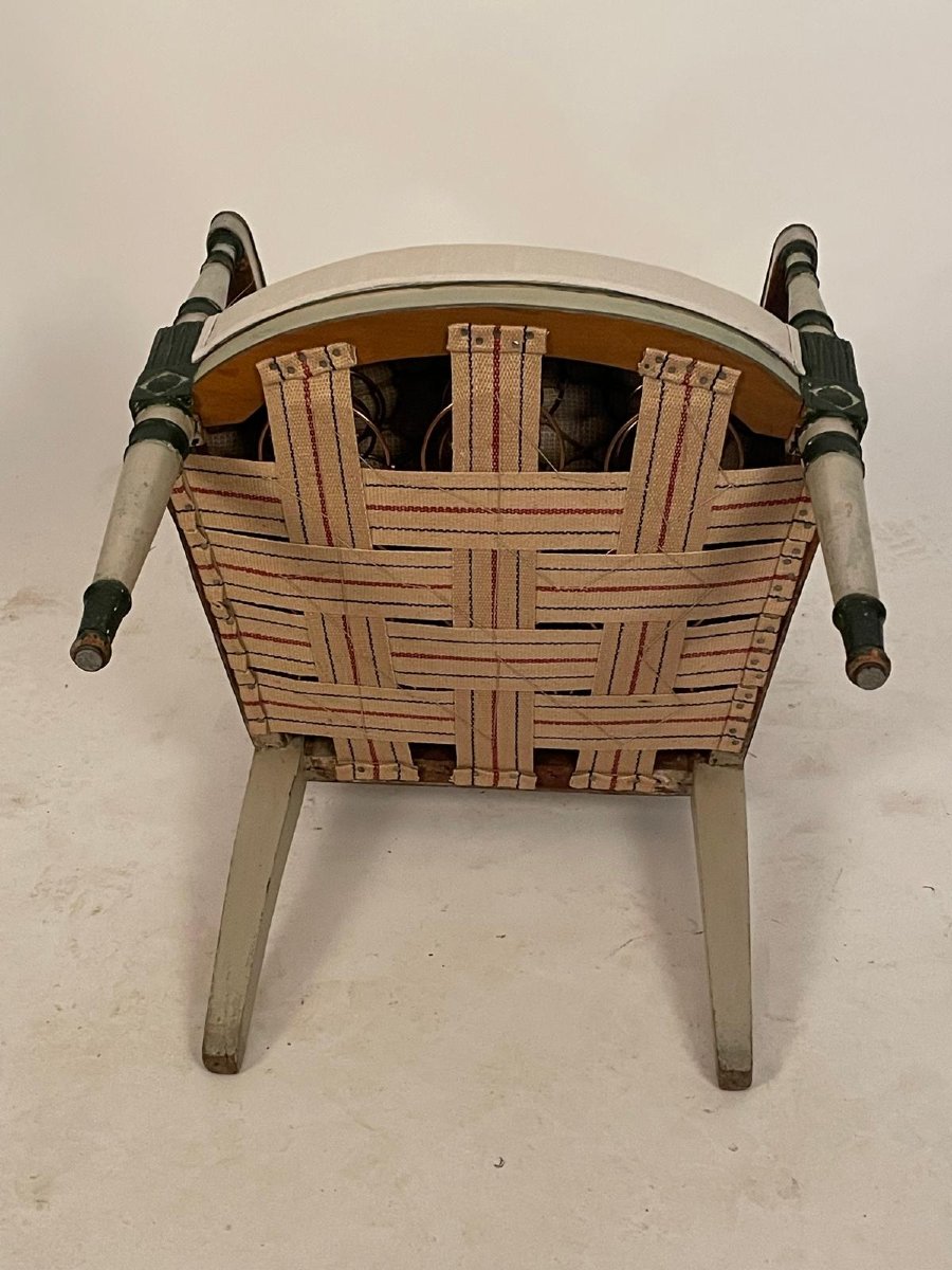 Pair Of 18th Century French Consulat Chairs-photo-3