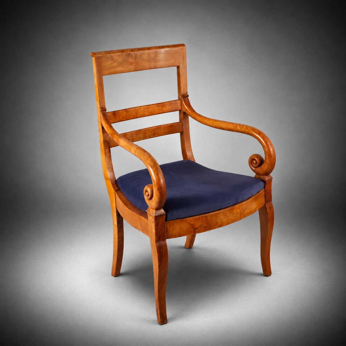 Huit fauteuils, Bois de frêne, France, vers 1825-photo-2