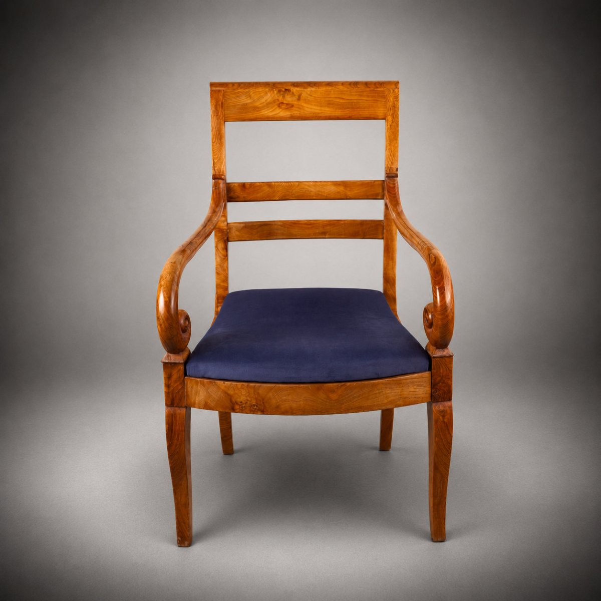 Huit fauteuils, Bois de frêne, France, vers 1825-photo-1