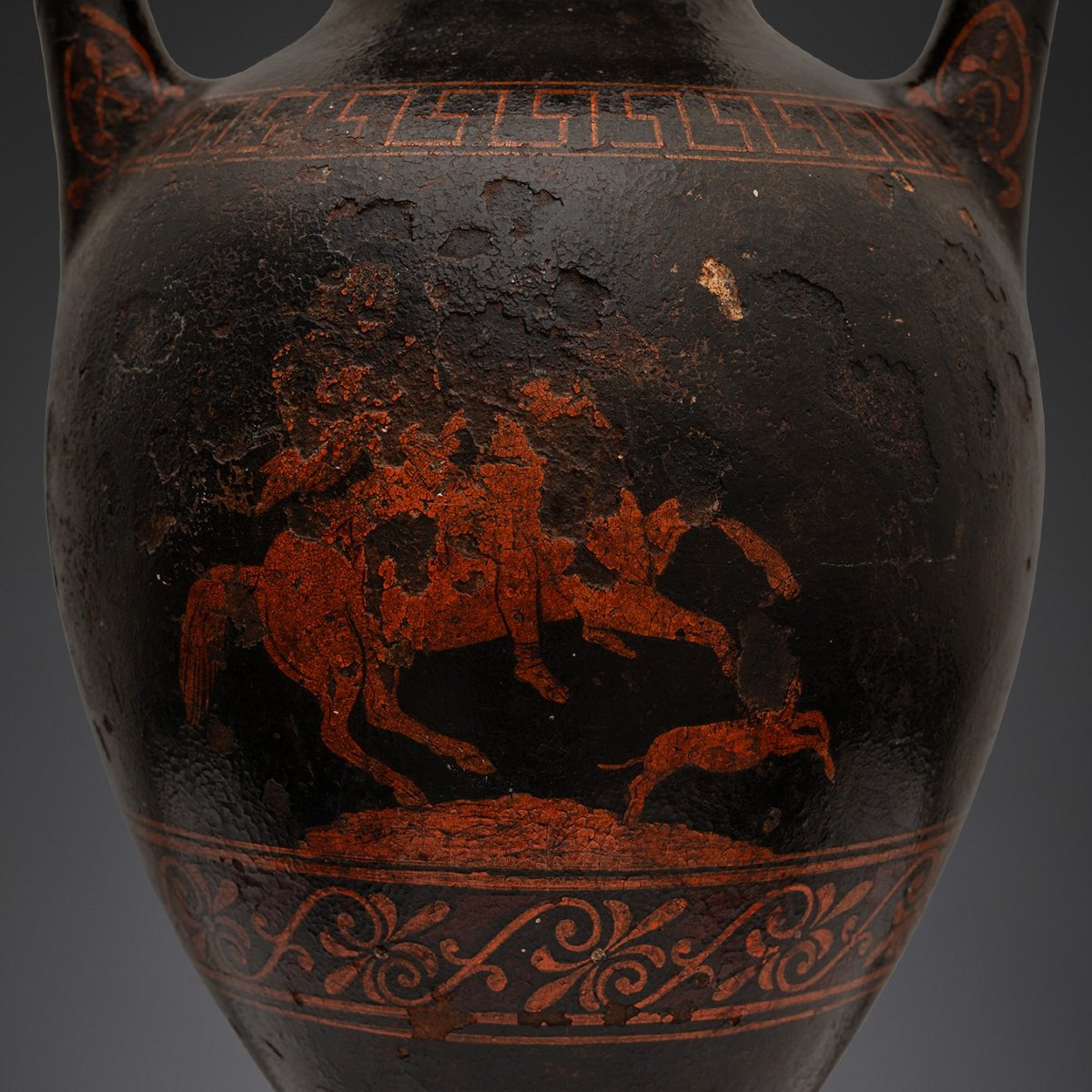 19th-century Neoclassical Iron Amphora, Decorated With A Greek Mytohological Motif, Denmark-photo-4
