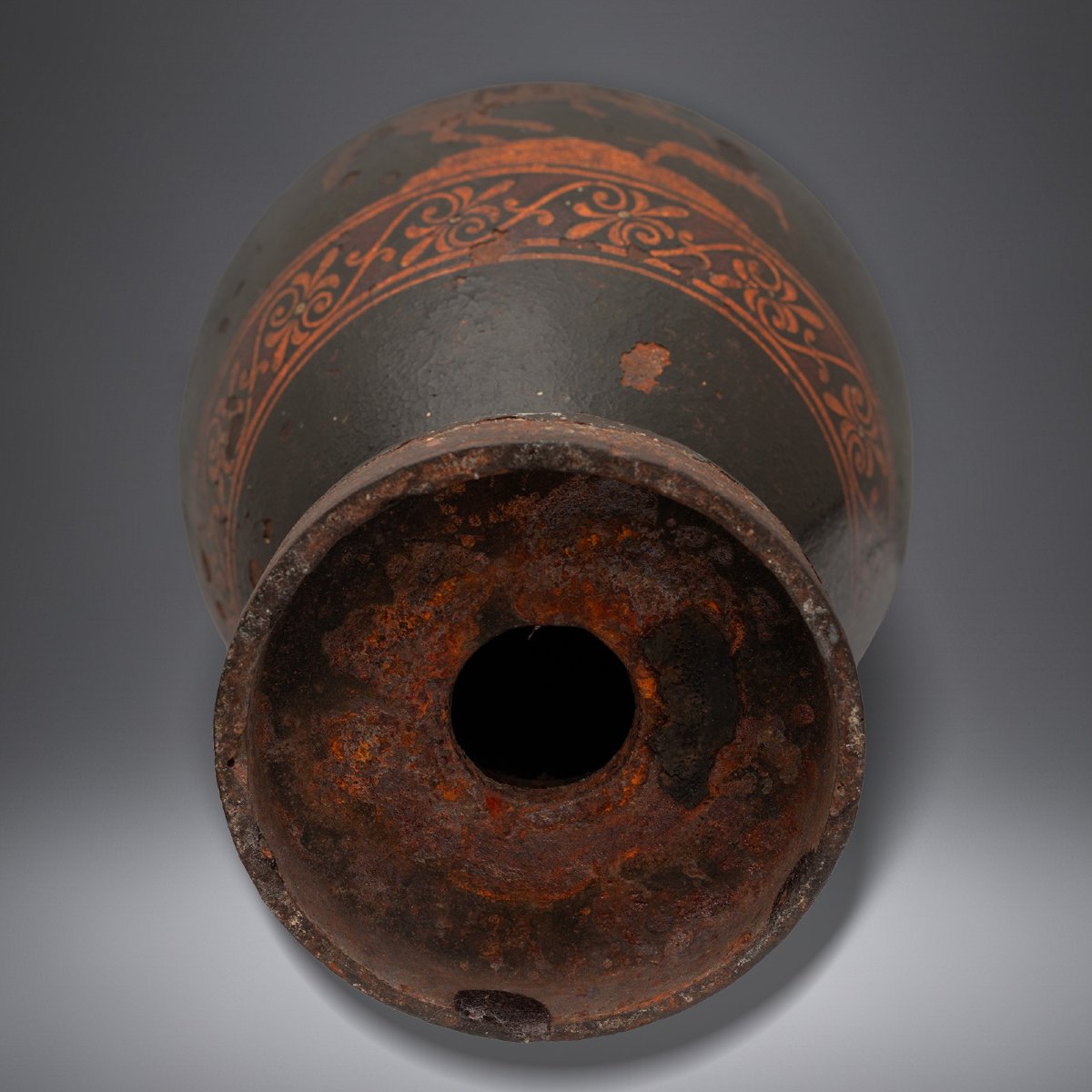 19th-century Neoclassical Iron Amphora, Decorated With A Greek Mytohological Motif, Denmark-photo-1