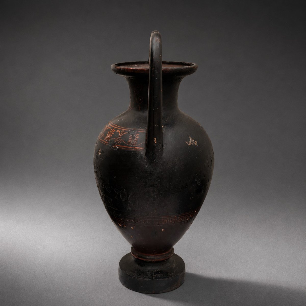 Vase néoclassique en fer forgé du XIXe siècle, de style grec Danemark-photo-3