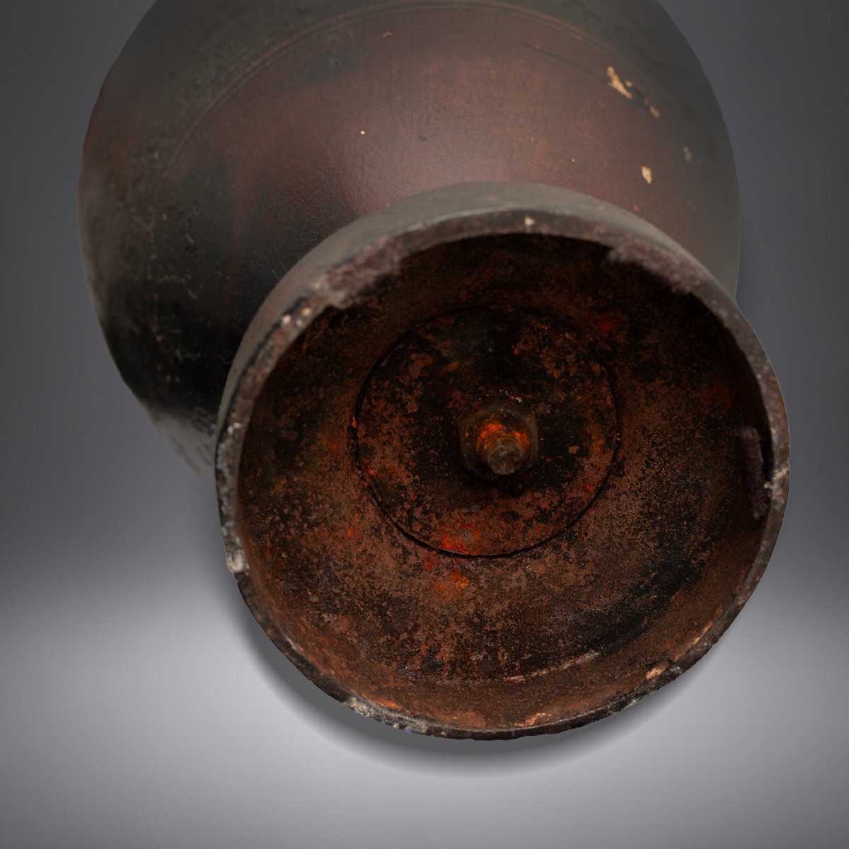 Vase néoclassique en fer forgé du XIXe siècle, de style grec Danemark-photo-1