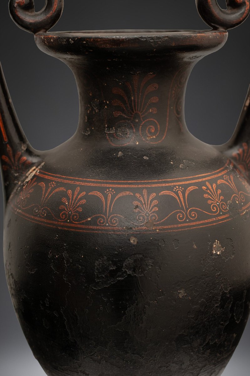 Vase néoclassique en fer forgé du XIXe siècle, de style grec Danemark-photo-2