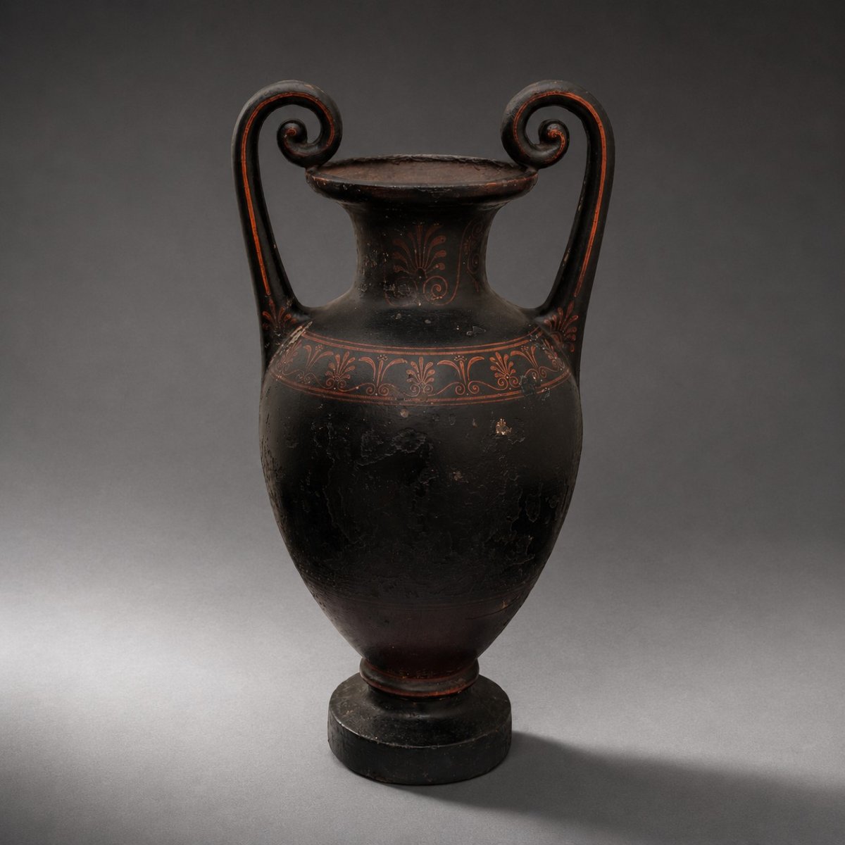 Vase néoclassique en fer forgé du XIXe siècle, de style grec Danemark