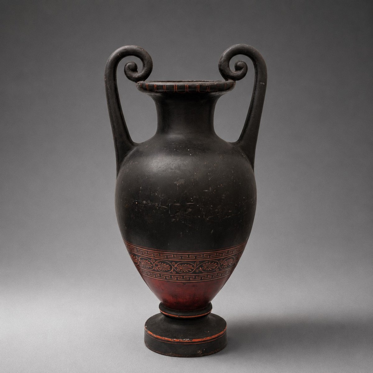 19th-century Neoclassical Iron Vase, Greek Style, Denmark -photo-1
