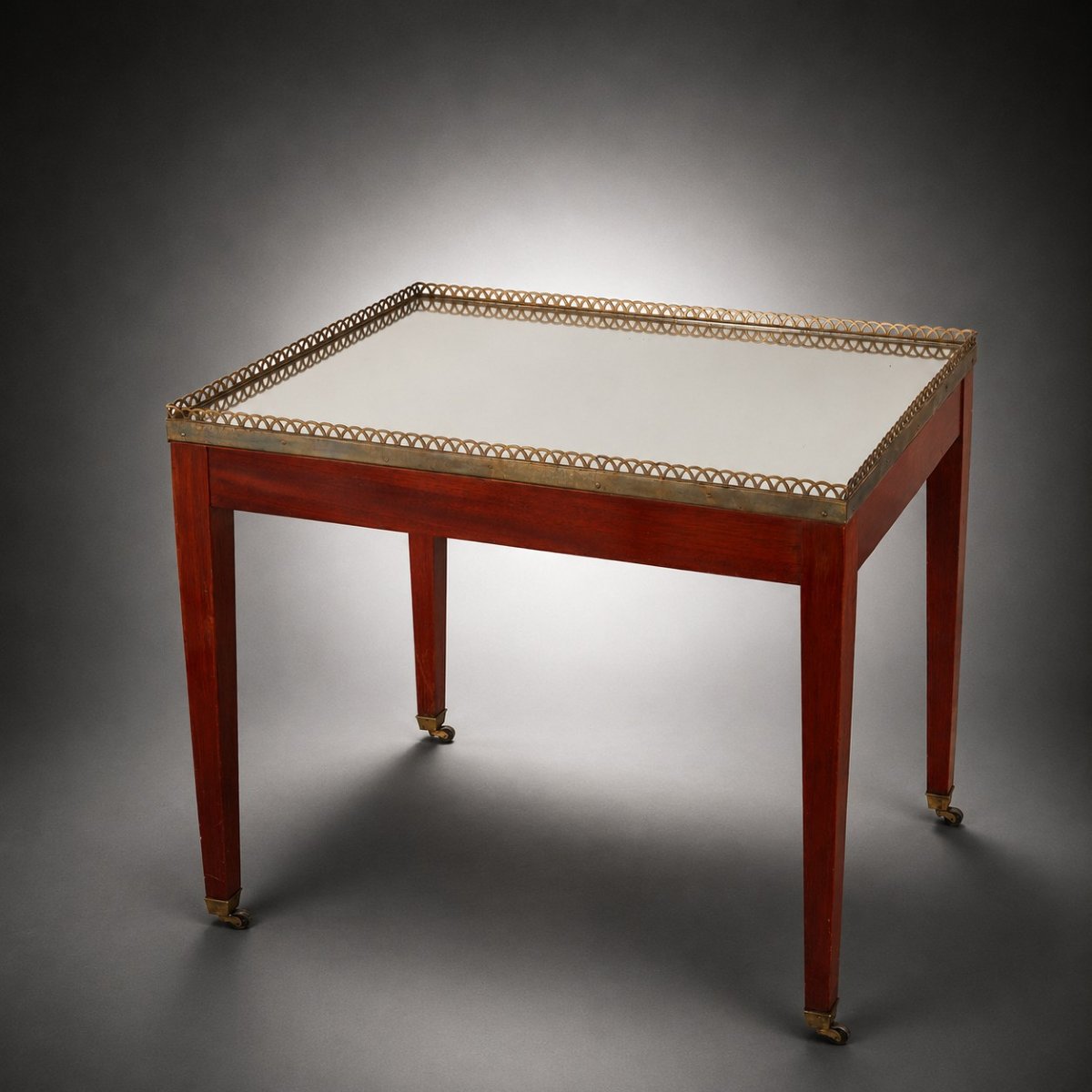 Pair Of 19th-century Mirrored Tables, Nordic Region-photo-2