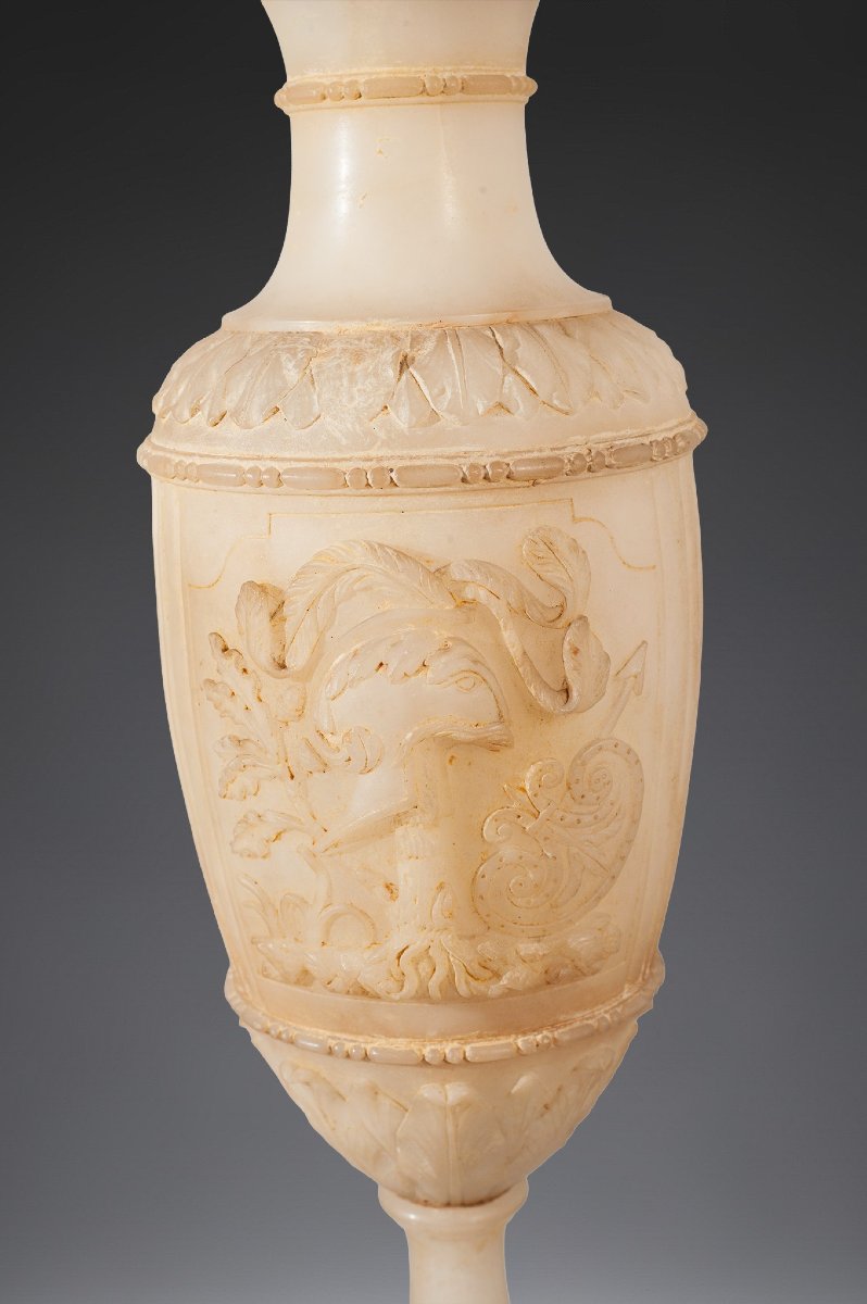 Paire de vases en albâtre , Milieu du XIXe siècle (1830),  Italie -photo-4