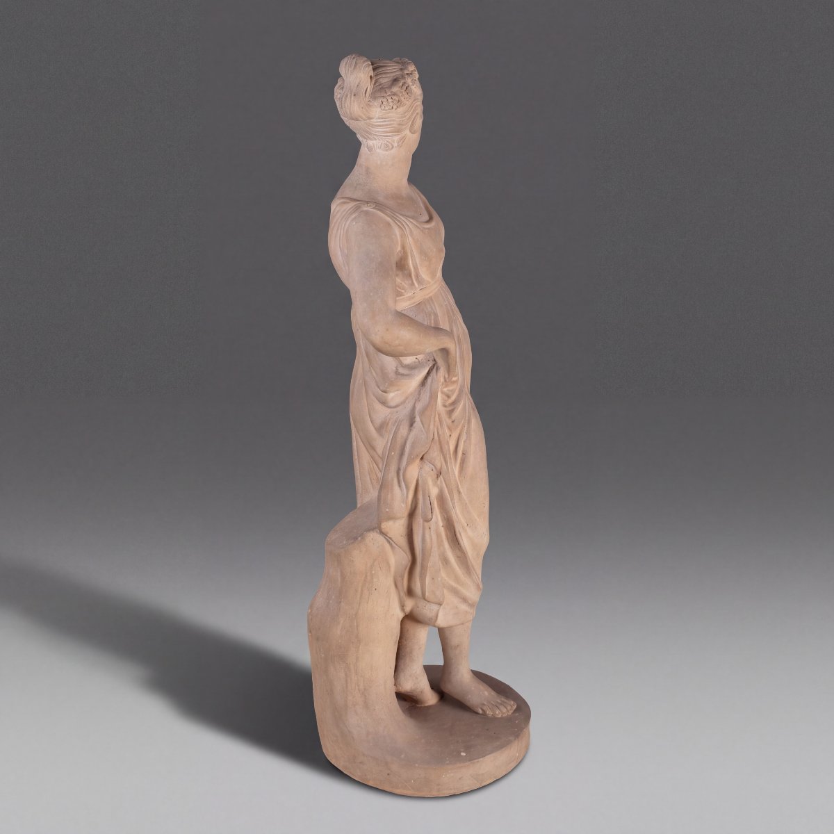 Sculpture en terre cuite du XIXe siècle, « La Ballerine », d'après Canova-photo-1