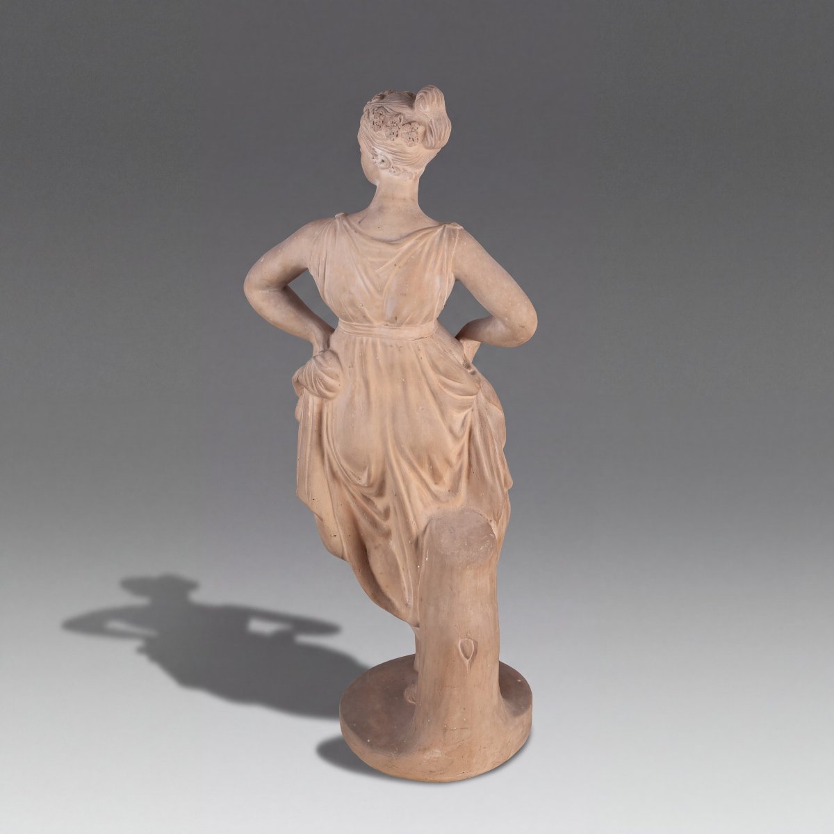 Sculpture en terre cuite du XIXe siècle, « La Ballerine », d'après Canova-photo-3