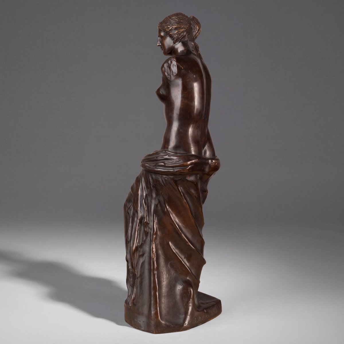 Venus De Milo, 19th-century Grand Tour Bronze Sculpture, B. Pari-photo-1