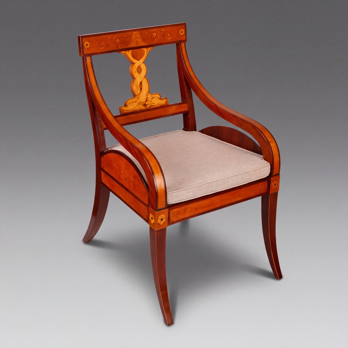 Fauteuil Empire, Danemark, vers 1800-1810