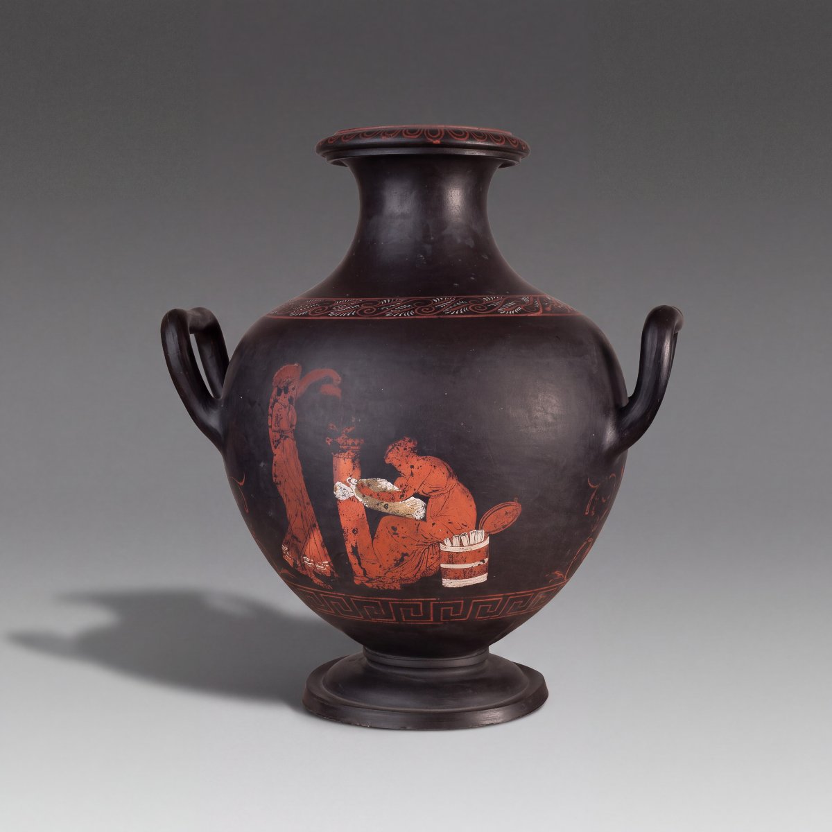 Vase néoclassique de style étrusque, Wedgwood, XVIIIe siècle-photo-2