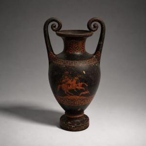 19th-century Neoclassical Iron Vase, Decorated With A Greek Mytohological Motif, Denmark