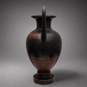 Vase néoclassique en fer forgé du XIXe siècle, de style grec, Danemark 