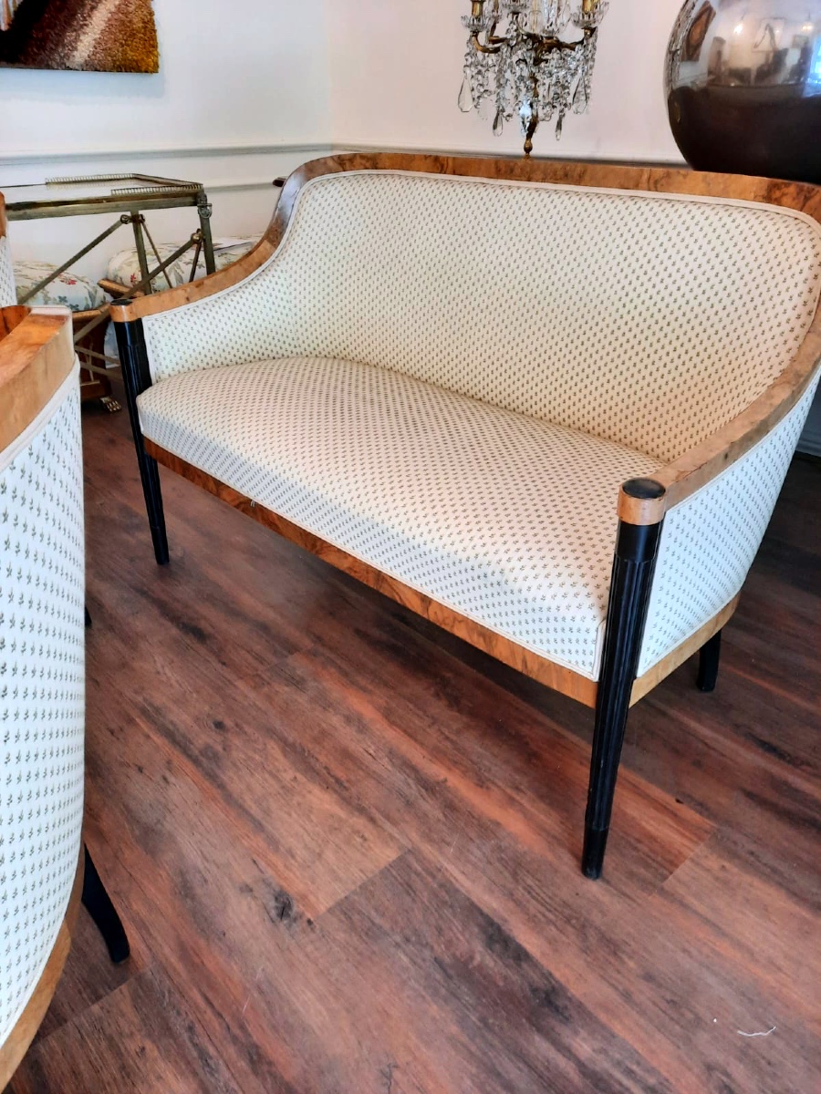 Salon Art Déco Comprenant un Canapé Et deux Fauteuils 1930/1940-photo-6