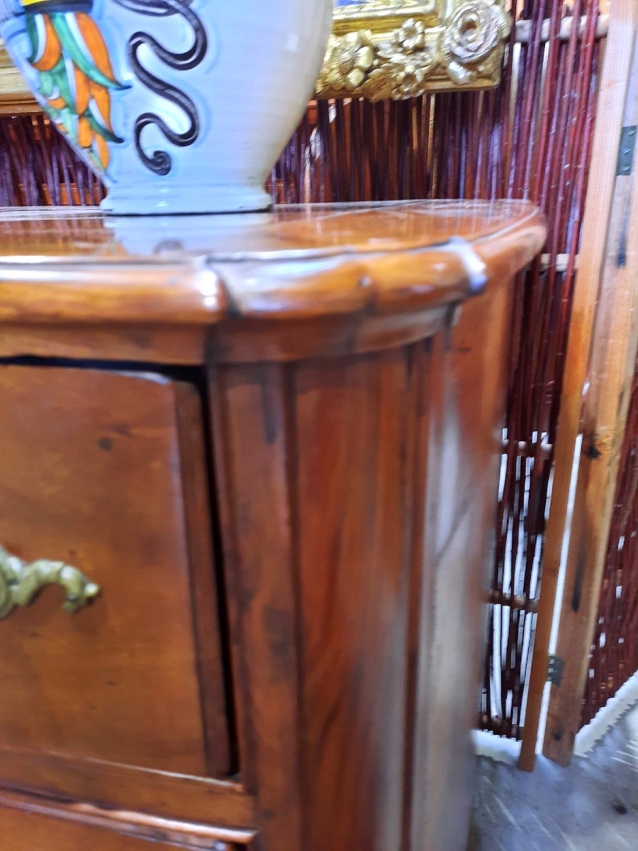 Commode d'époque Louis XIV en Noyer. Région Vallée Du Rhône XVIIIème.-photo-4