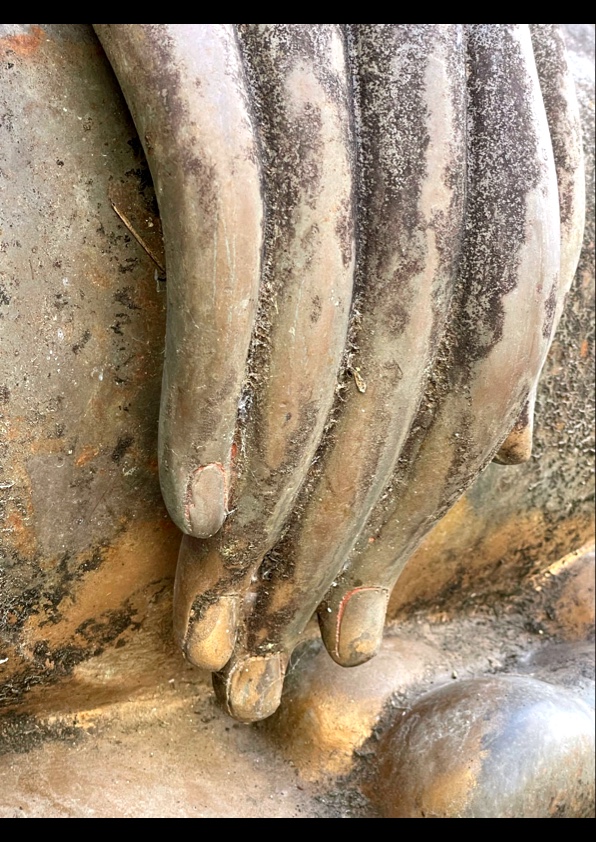 Bronze Buddha Of Exceptional Size, 3 Meters High. Circa 1950/1960-photo-3