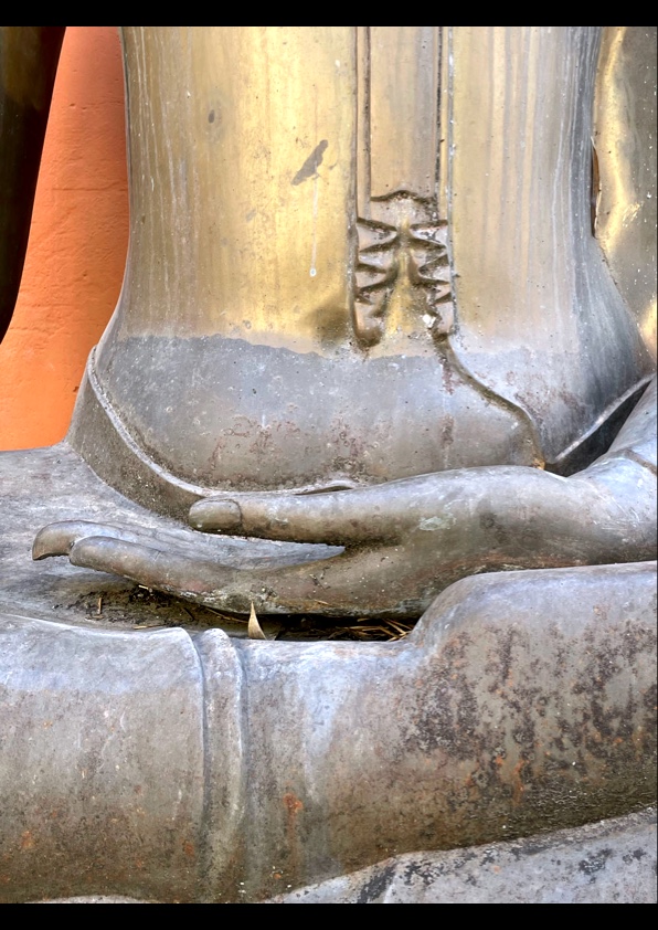 Bronze Buddha Of Exceptional Size, 3 Meters High. Circa 1950/1960-photo-3