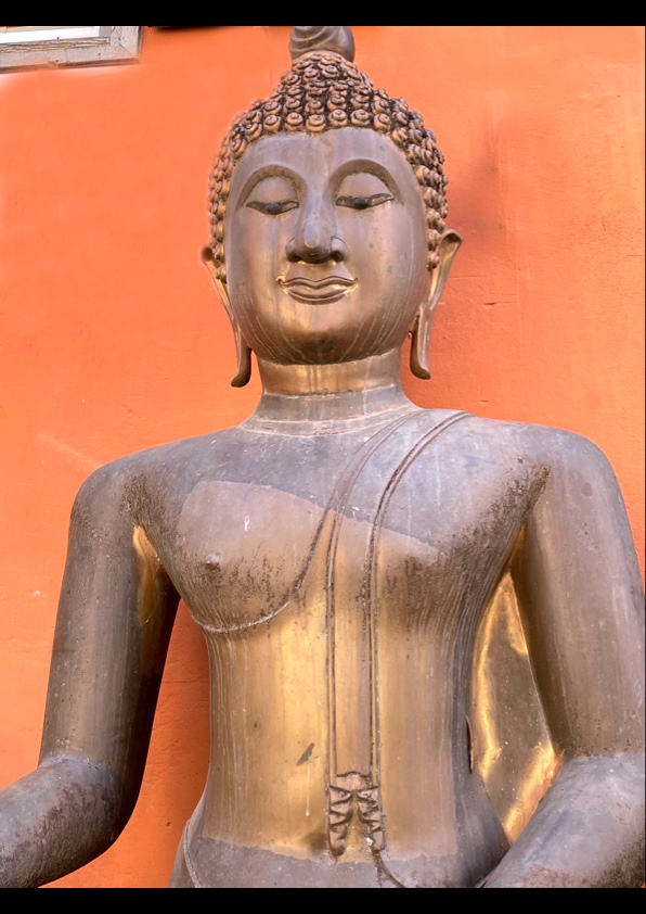 Bronze Buddha Of Exceptional Size, 3 Meters High. Circa 1950/1960-photo-5