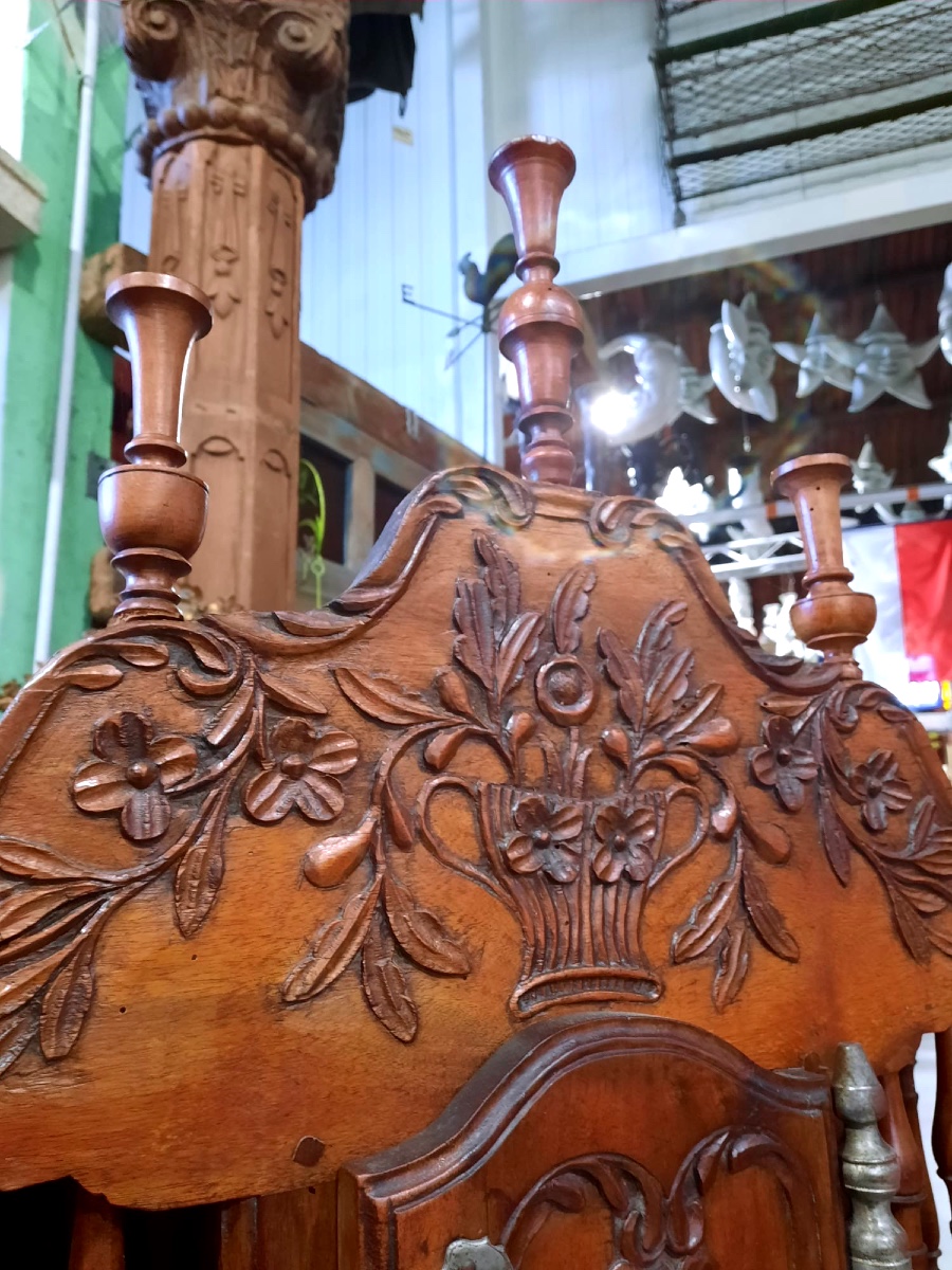 Provencal Walnut Pantier, Louis XV Style, Nîmes Region. 18th Century-photo-4