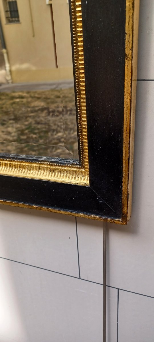 Black And Gold Art Deco-style Mirror -photo-2
