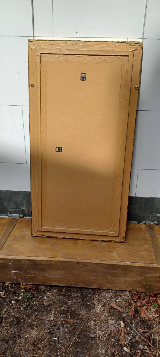 Black And Gold Art Deco-style Mirror -photo-1