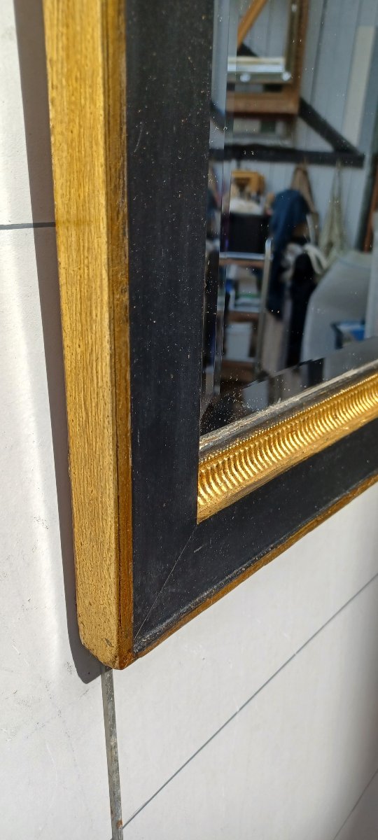 Black And Gold Art Deco-style Mirror -photo-4